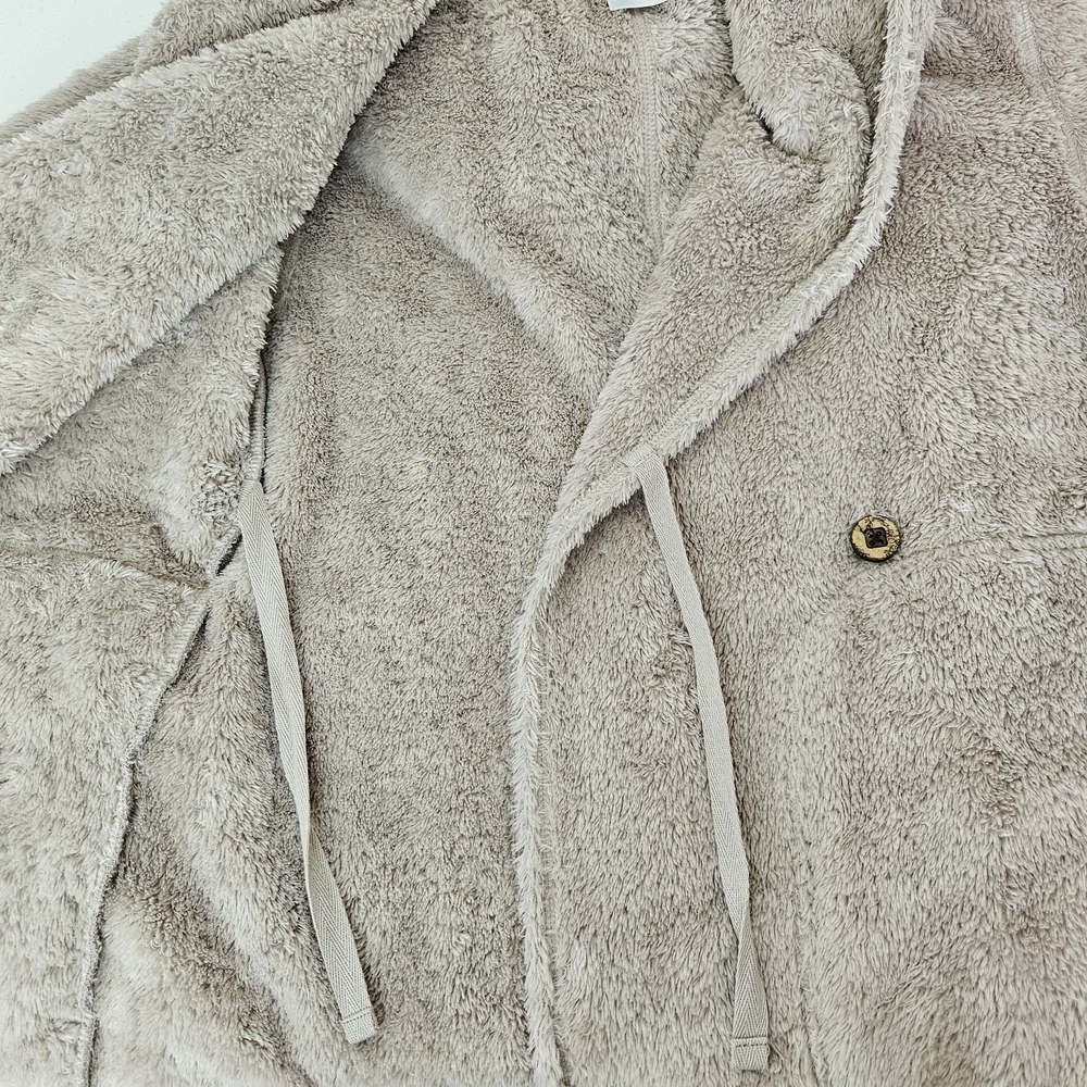 Patagonia Hooded Fuzzy Fleece Button Up Jacket Womens S Beige - Picture 6 of 8